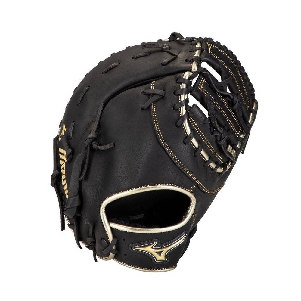 Mizuno MVP Prime SE First Base 12.5" - Erkek Catchers Mitt - Siyah/Altın Türkiye (YRJVDK-807)